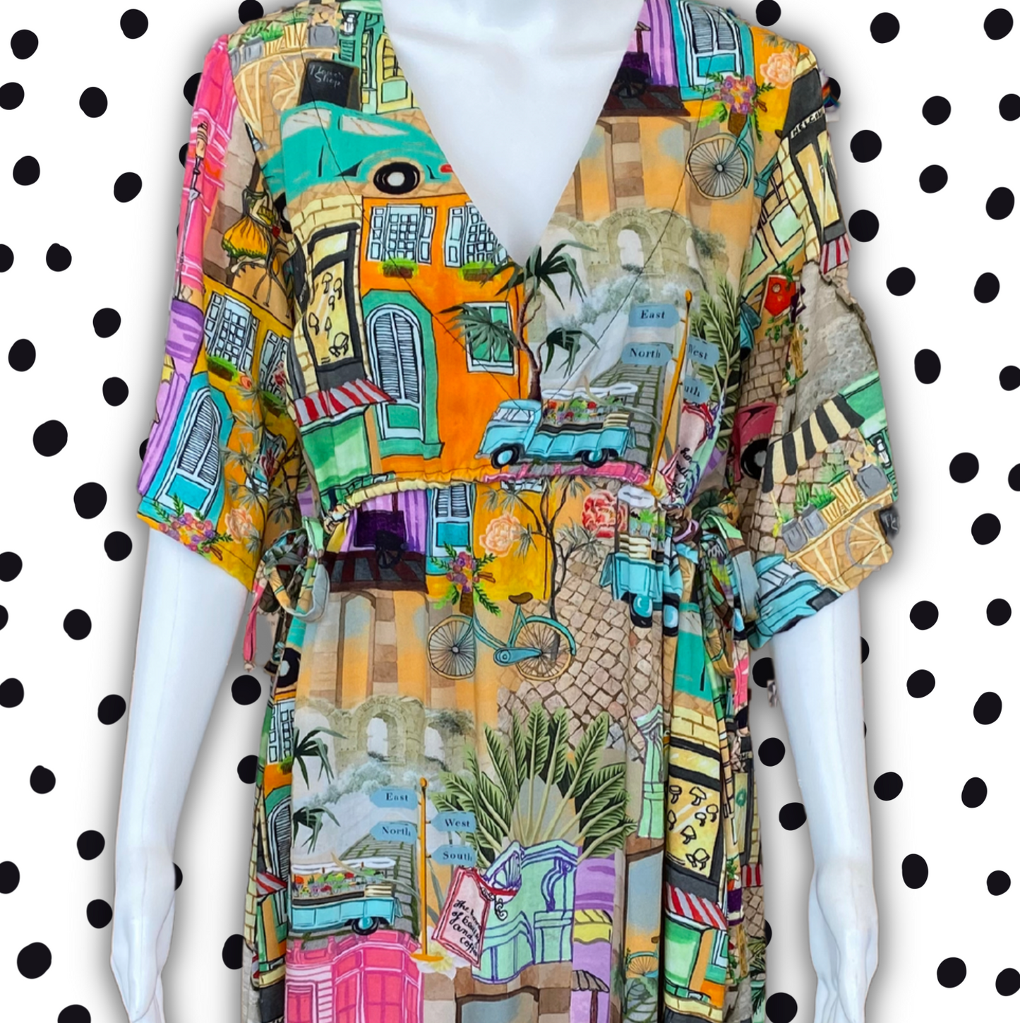 Ladies Holiday V Neck Maxi Dress (*Pre-order)