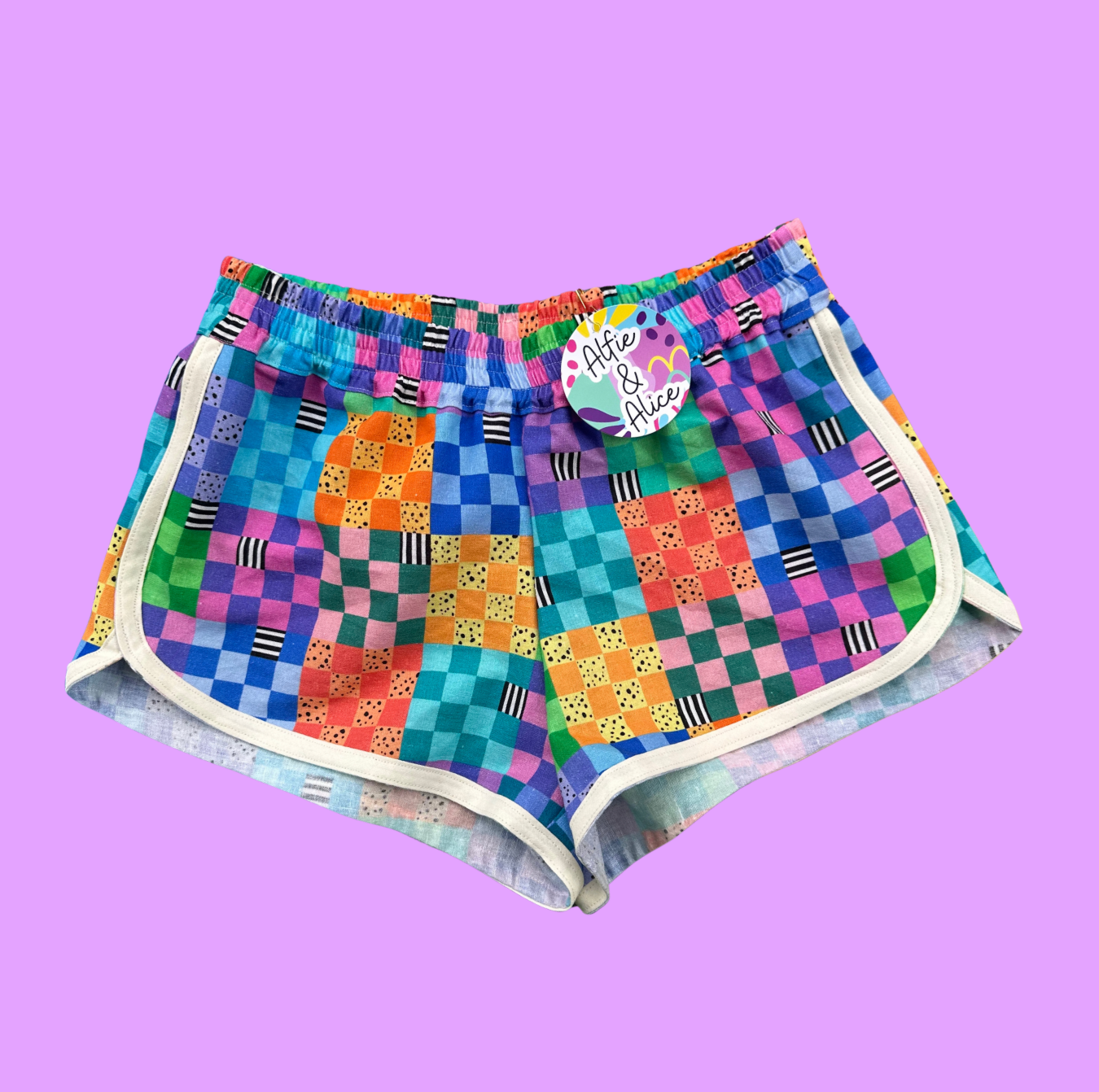 Retro Check Shorts - Kids