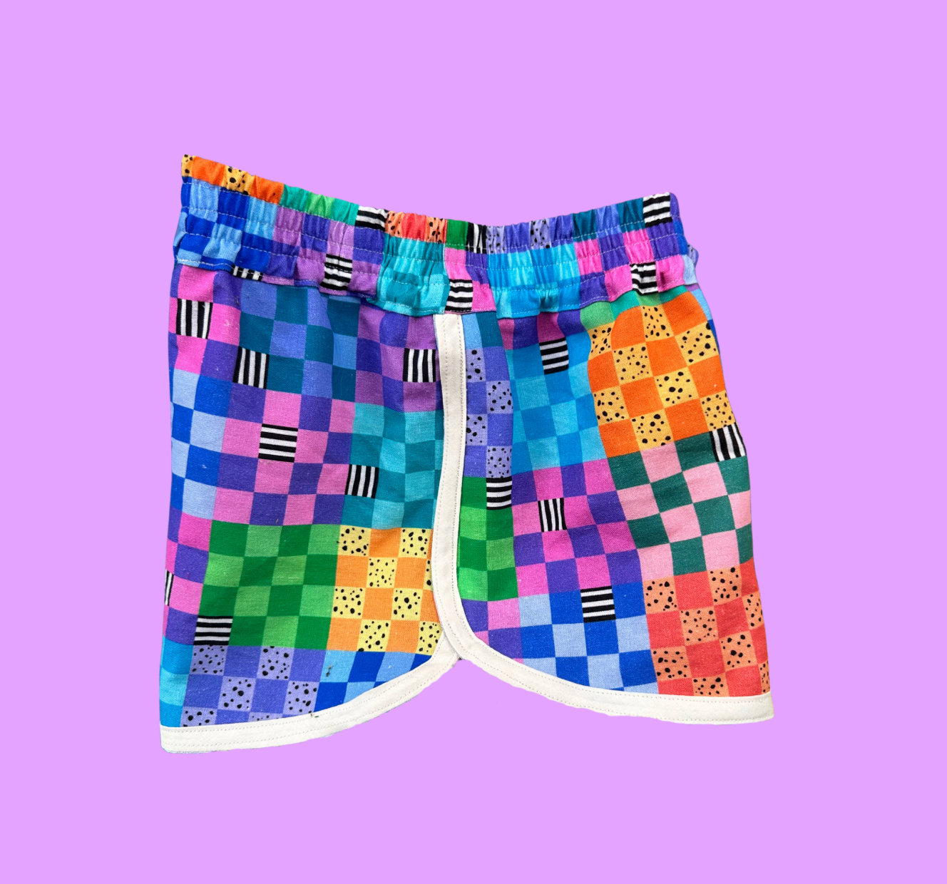 Retro Check Shorts - Kids
