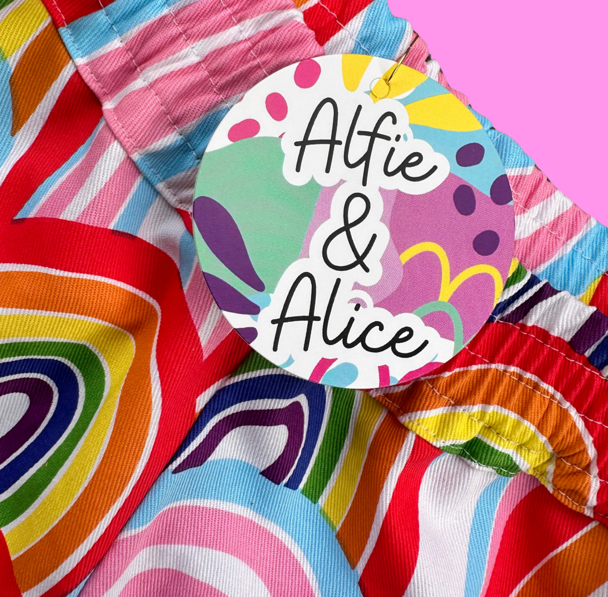 Retro Rainbow Shorts - Kids