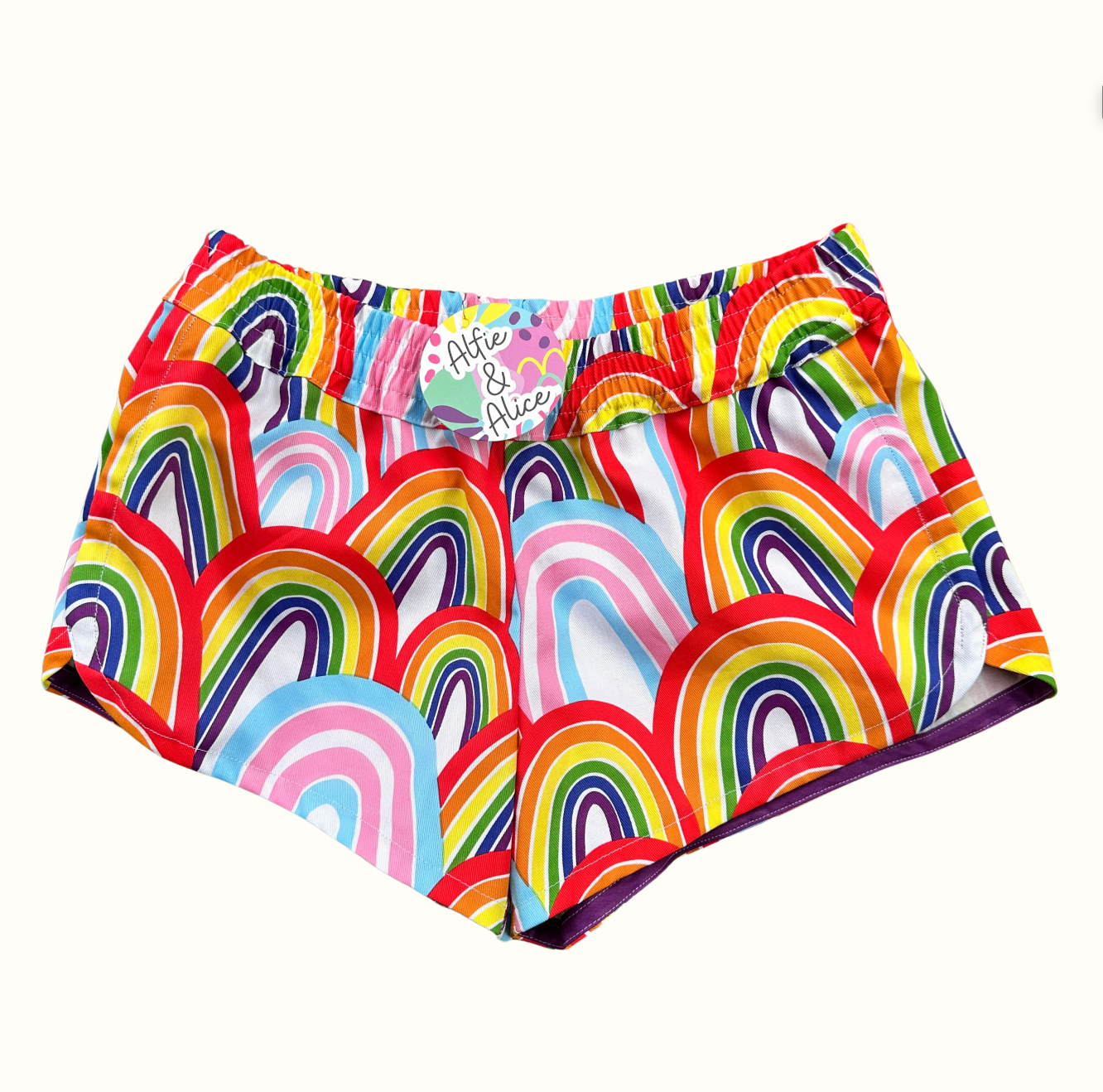Retro Rainbow Shorts - Kids