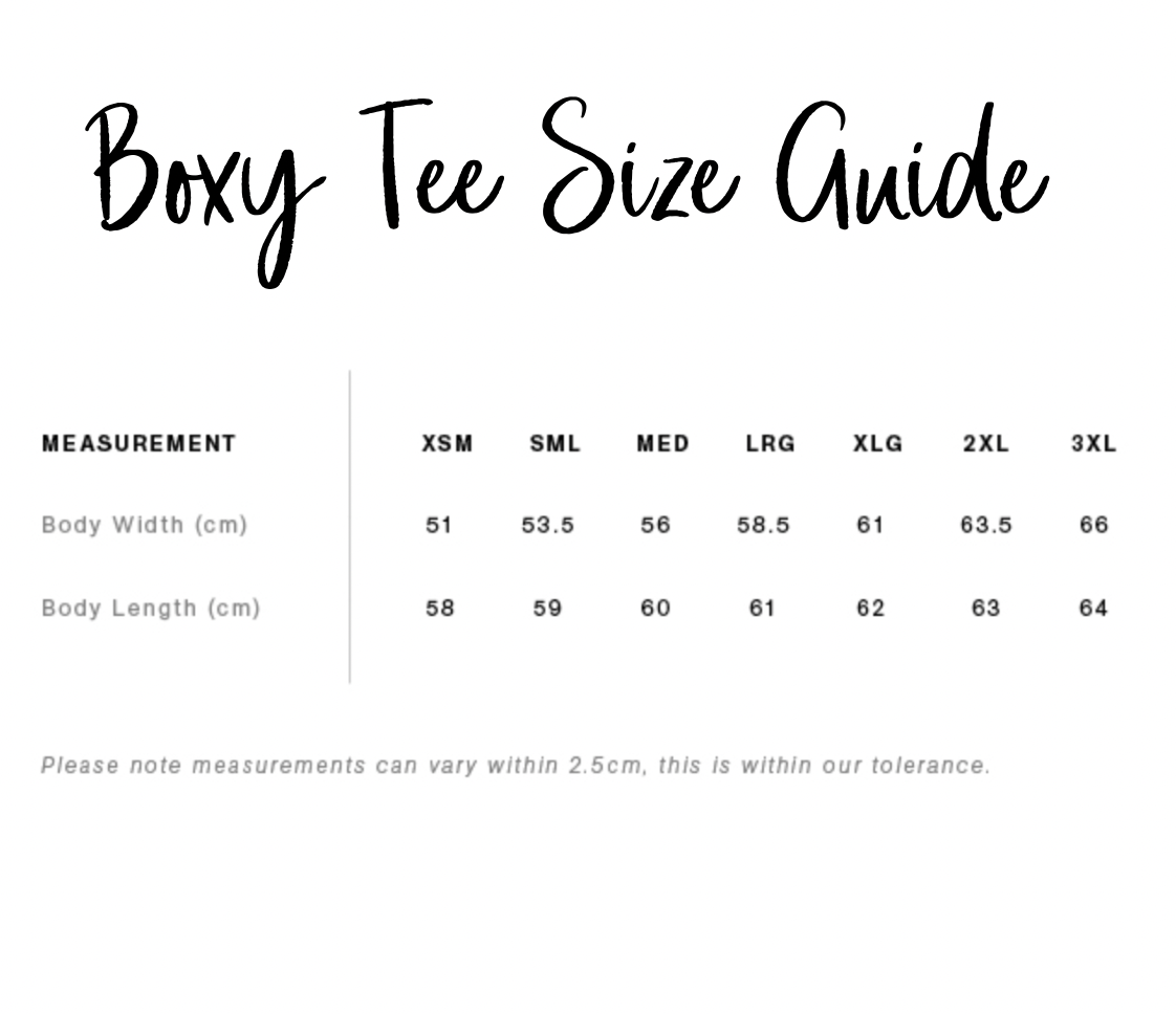 Love You, Mean It - Black Boxy Tee - Ladies