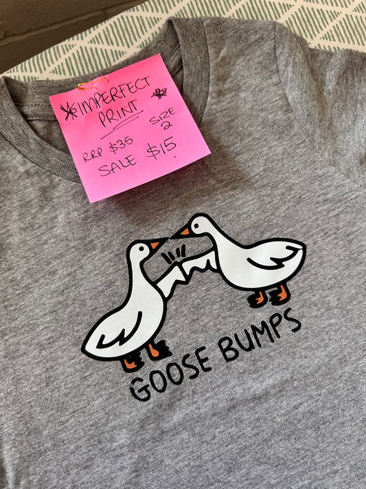 *IMPERFECT PRINT* Goosebumps Kids Tee SIZE 2