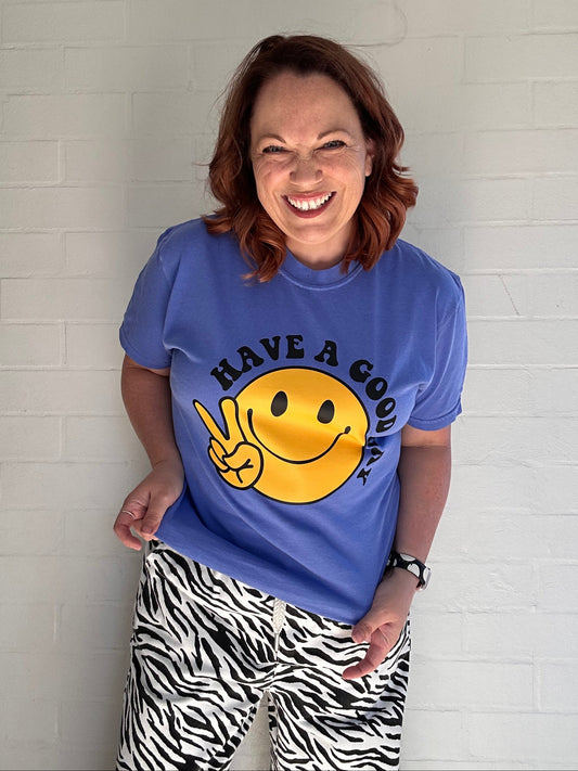 Have A Good Day - Ladies Tee (Blue)