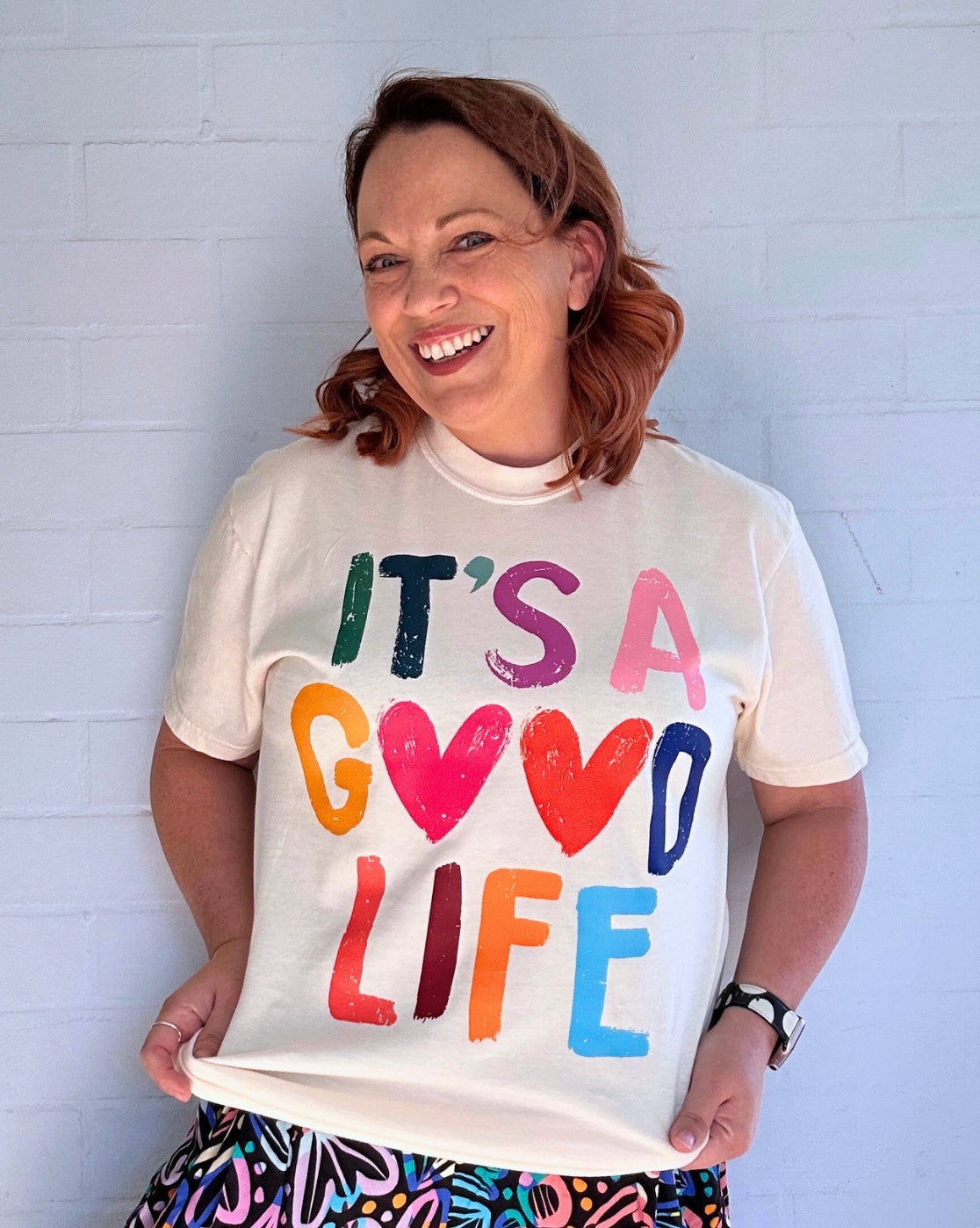 It's A Good Life - Ladies Tee (Cream)
