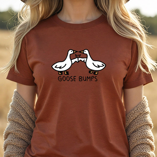 Goose Bumps Tee - Ladies (Rust)