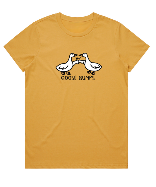 Goose Bumps Tee - Ladies (Mustard)