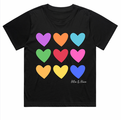Love You, Mean It - Black Boxy Tee - Ladies