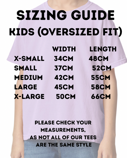 Cool Kids Club - Kids Oversized Tee (Orchid)