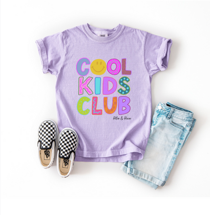 Cool Kids Club - Kids Oversized Tee (Orchid)