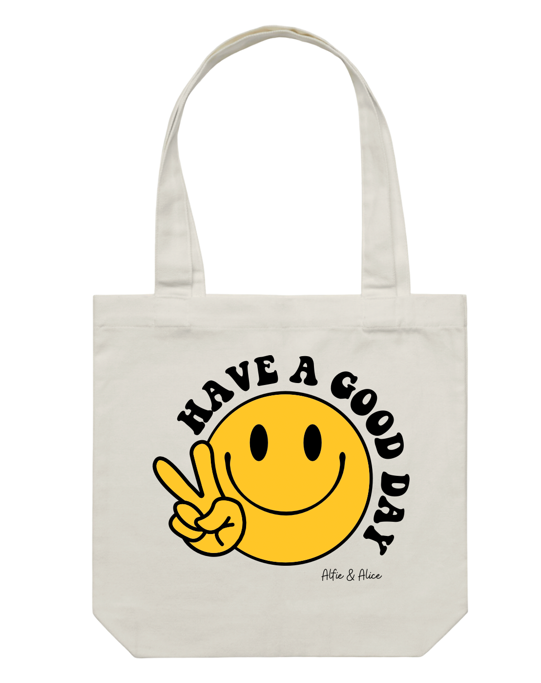TOTE BAG - CREAM - HAVE A GOOD DAY