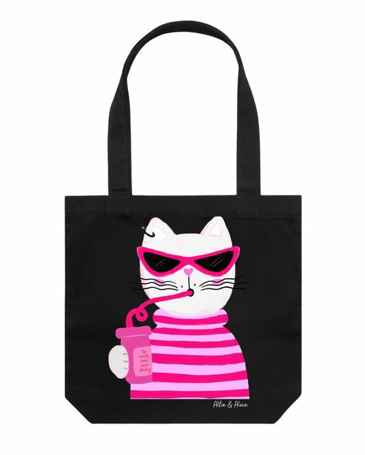 TOTE BAG - BLACK - COOL CAT