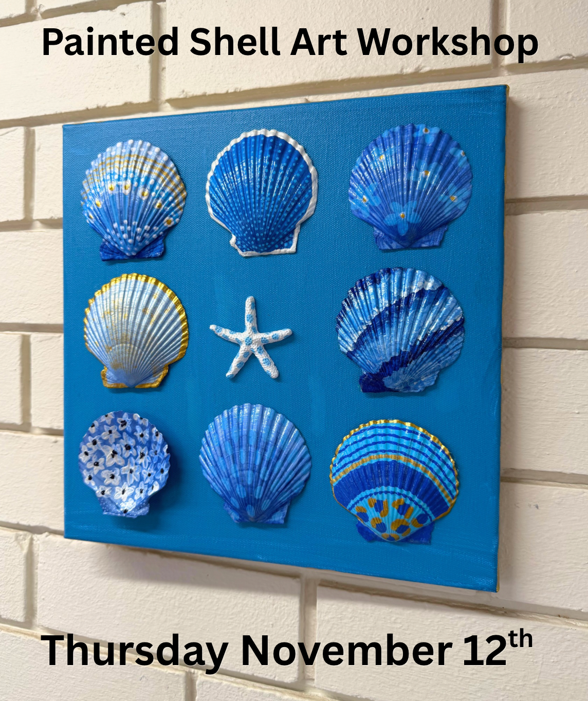 WORKSHOP | Shell Art On Canvas - Thursday November 12th