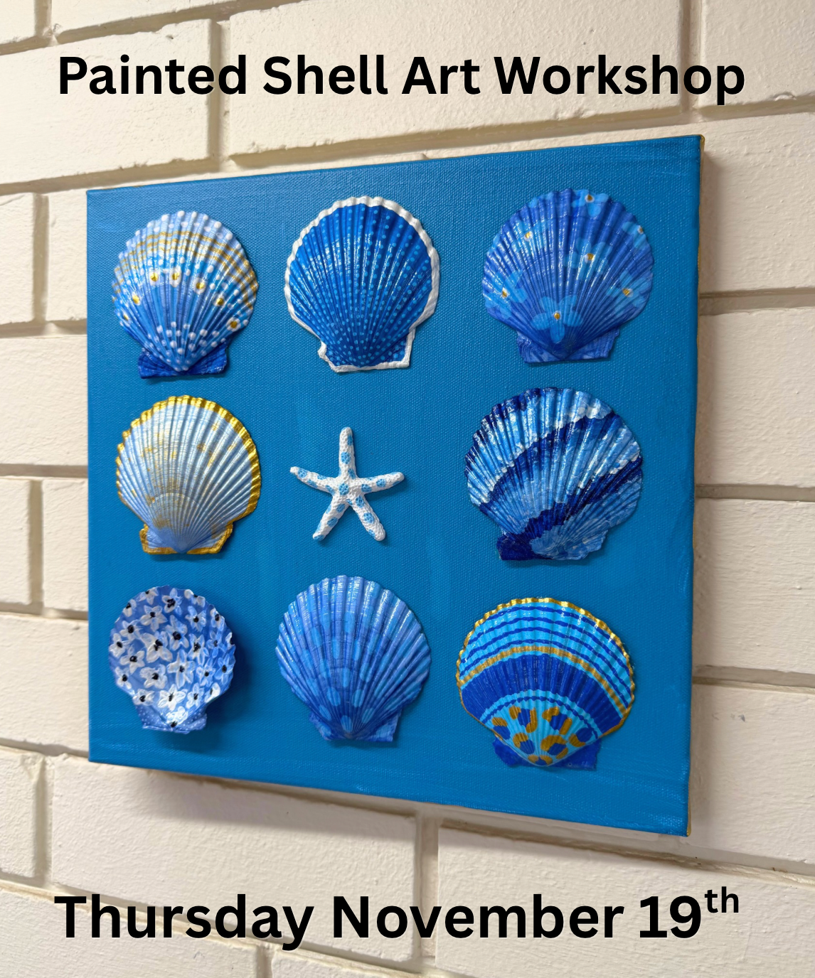 WORKSHOP | Shell Art On Canvas - Thursday November 19th
